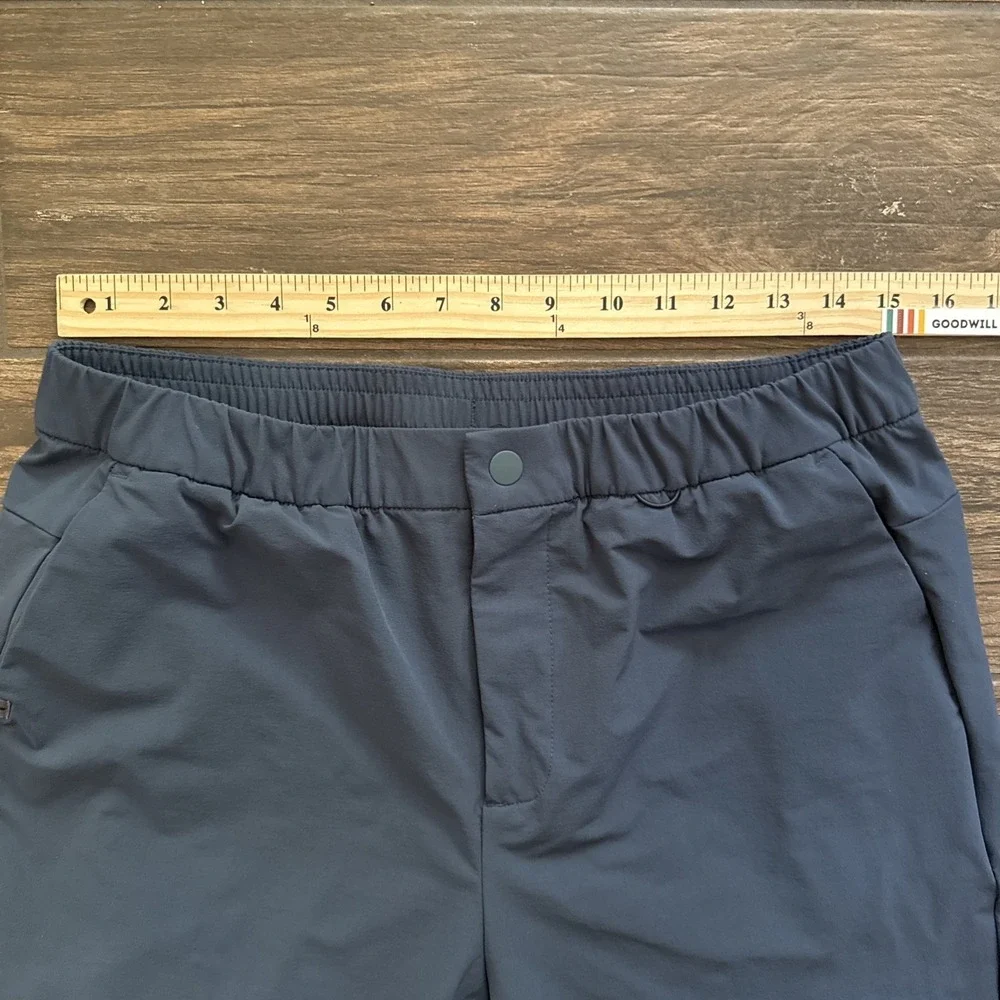 FIGS Pro Scrub Pants Men Medium Navy Blue Zip Fly Stretch Nylon Hybrid Pockets